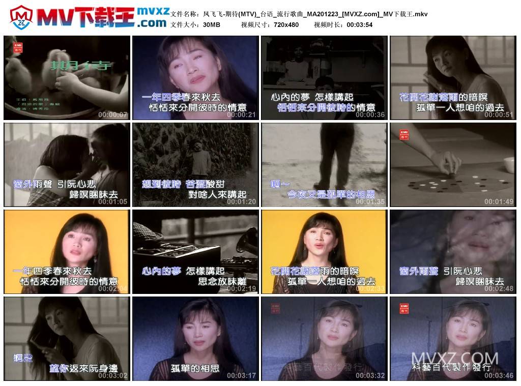 凤飞飞-期待(MTV)_台语_流行歌曲_MA201223